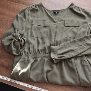 ✨ USED Mossimo Light Olive Green Dress Large